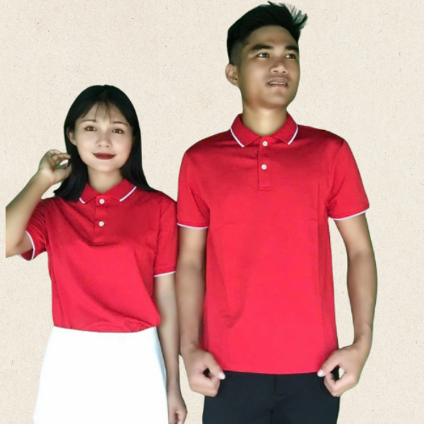 Áo đồng phục công ty màu đỏ tươi