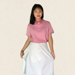 đồng phục công ty màu ruốt hồng nử