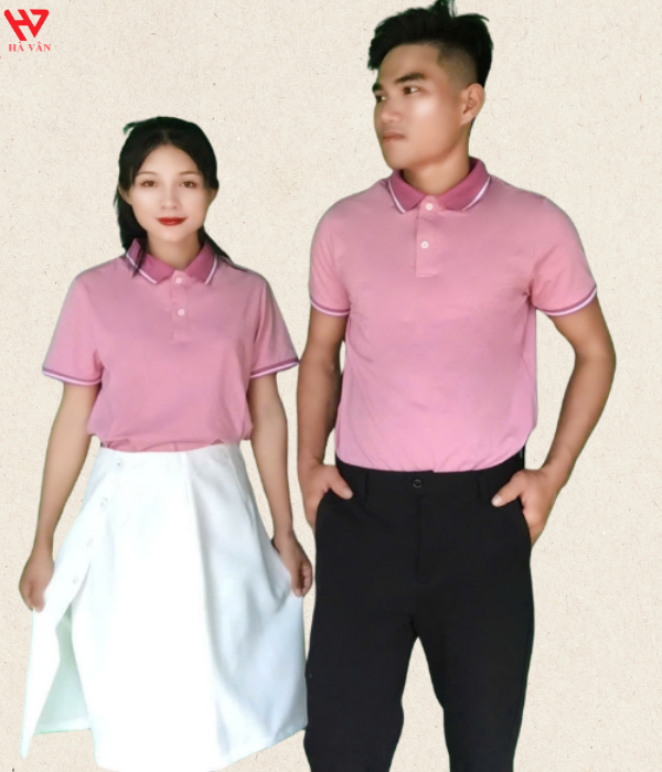 đồng phục công ty màu ruốt hồng