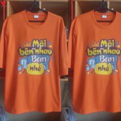 áo nhóm form rộng màu cam