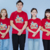 áo nhóm màu đỏ