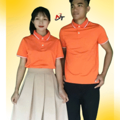 áo thun cổ viền trắng