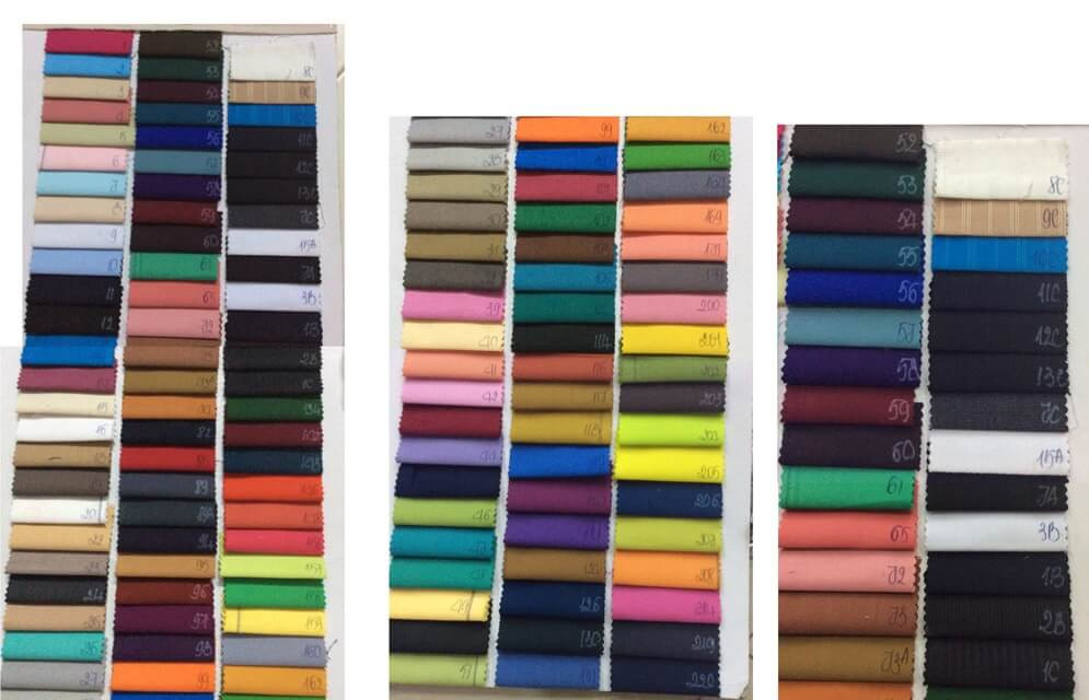 Bảng màu vải áo thun đồng phục - Chìa khóa cho sự hoàn hảo trong thiết kế
